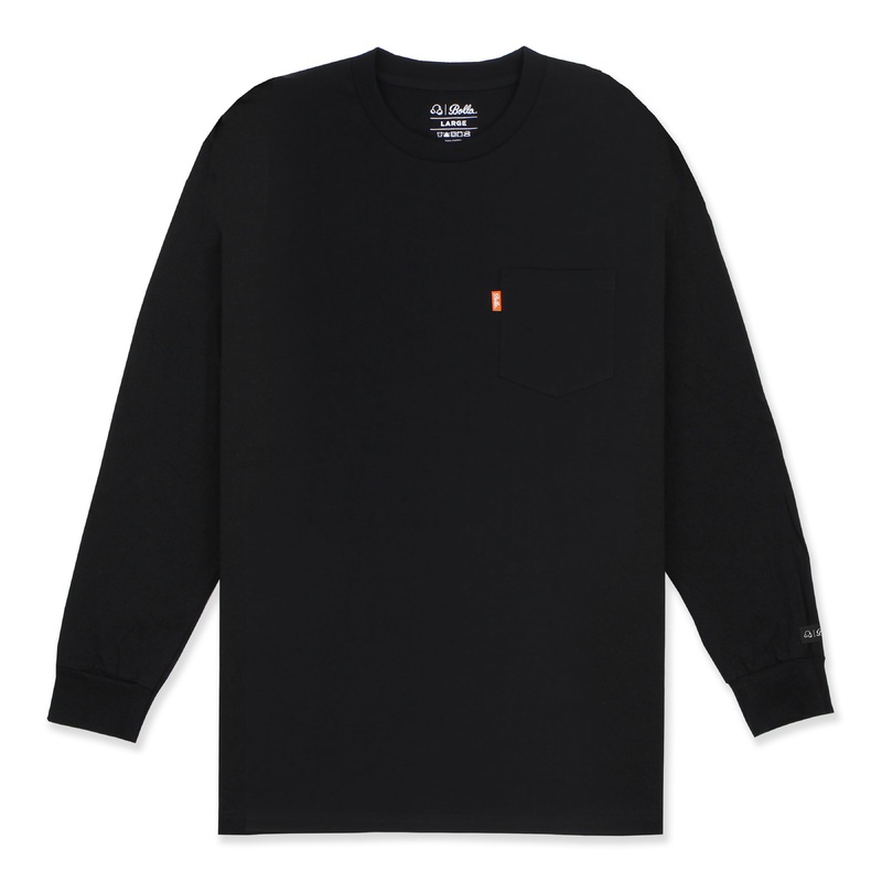 DAILY POCKET L/S SHIRT - BLACK