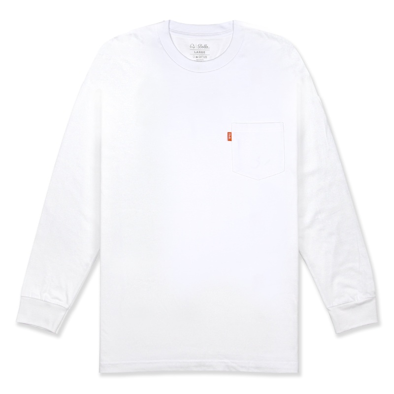 DAILY POCKET L/S SHIRT - WHITE